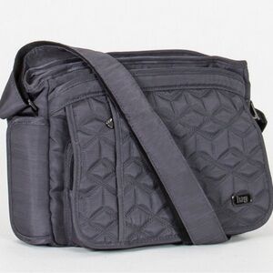 Lug Wings Crossbody Handbag Dark Grey NWT